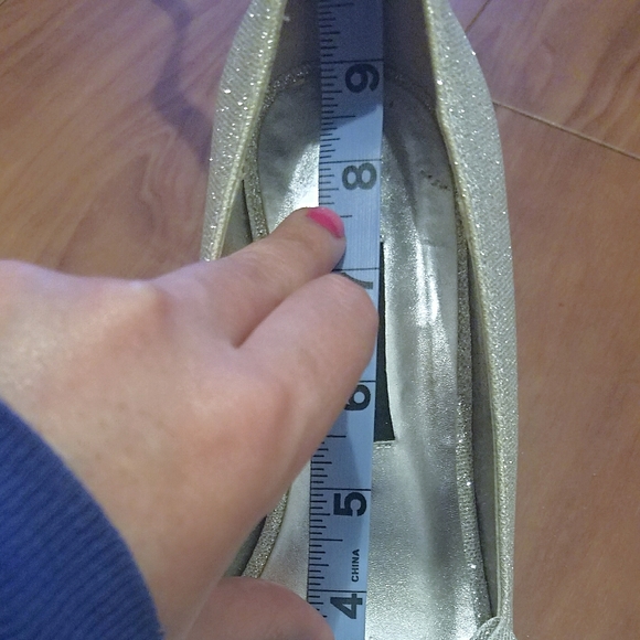 "Caparros" Silver Sparkly Cinderella Heels - Picture 6 of 10